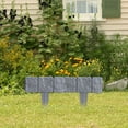 thumbnail image 6 of HAHUT Plastic Garden Retaining Fence, Garden Edging Decorative Border for Landscaping, Multi-Purpose Imitation Stone-Look Fences Edging Barrier for Yard/Patio/Flower Bed Path (Gray), 6 of 8