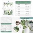 thumbnail image 6 of Eucalyptus Leaves Balloon Curtains 63 Inch Length for Living Room/Bedroom, Rustic Green Plants Botanical Rod Pocket Privacy Door Curtains Decorative Tie Up Shade for Window 52"x63", 6 of 8
