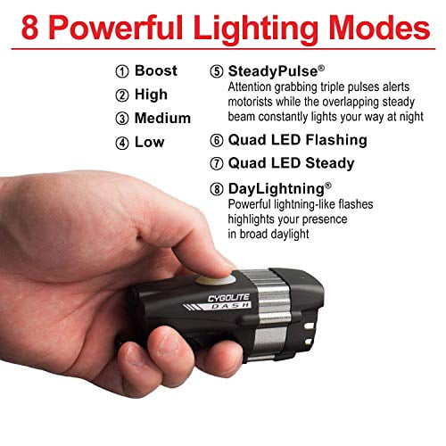 Cygolite Dash Pro 600 /& Hotrod 50 Combo Light Set Rechargable Headlight Tailight