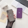 thumbnail image 3 of Compatible with iPhone XR Case for Women Girls, Cute Love Heart Pattern Soft Slim TPU Protective Bumper Phone Case for iPhone XR 6.1＂ -Deep Purple, 3 of 11