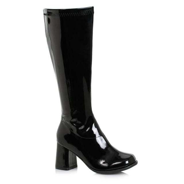 Bottes Gogo Noires pour Femmes à Largeur Grand