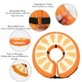 thumbnail image 3 of Clearance!MIDOG Adjustable Polyester Neck Brace Collar for Cat & Dog, Dog Cone Collar for Small Medium Large Dogs After Surgery, Medium, Orange, 3 of 8