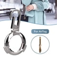 thumbnail image 1 of Metal Keychain Compatible for AirTags Bluetooth Tracker Protective Skin Cover, 1 of 10