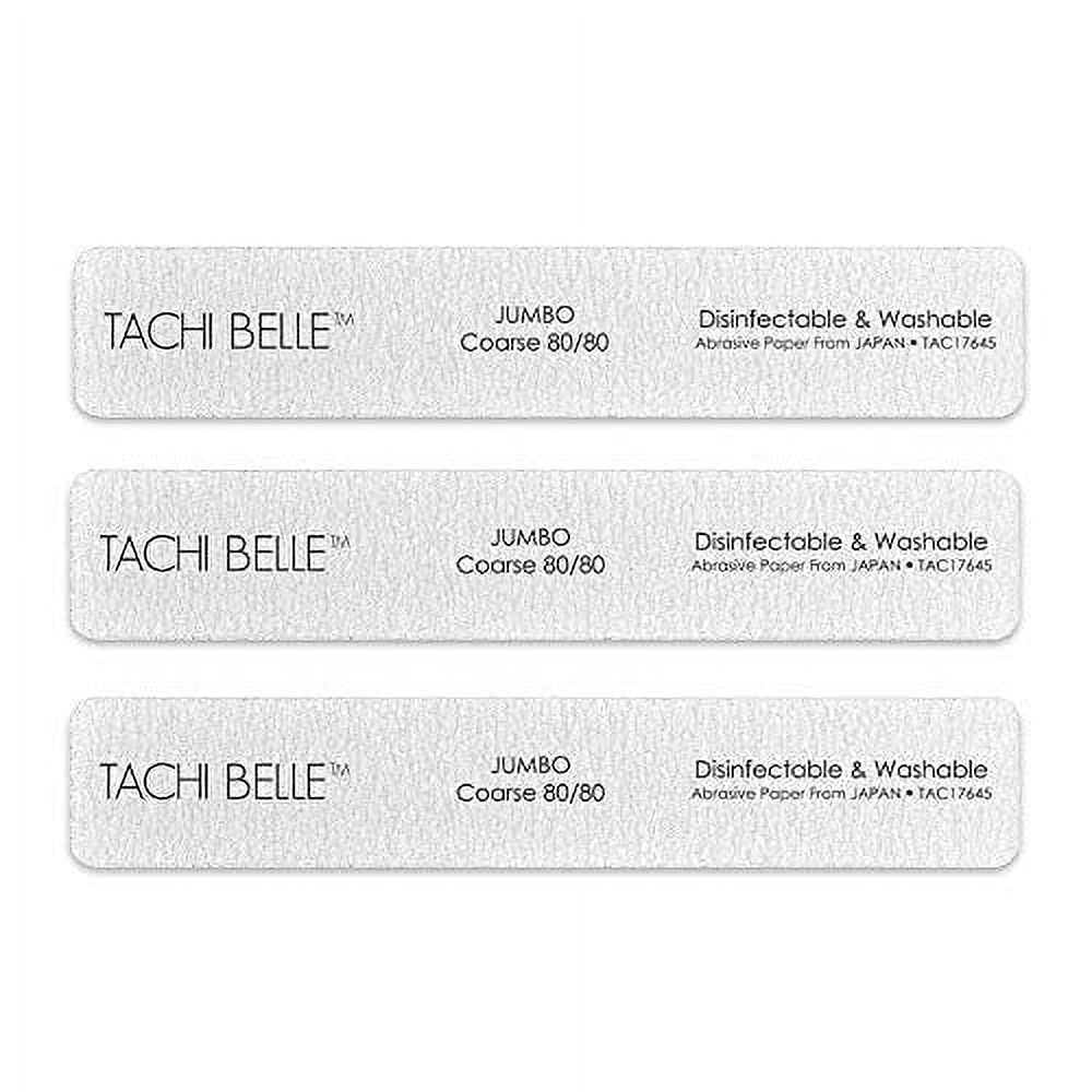 Tachibelle Japan Schleiffeile – 3 Stück, 100/180 Körnung, Waschbar, Für Natürliche & Acrylnägel