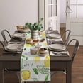 thumbnail image 3 of Cotton Linen Table Runner, Lemon Kitchen Table Runners for Family Dinner, Banquet, Parties and Celebrations, Fresh Lemon Pattern Table Decor, 13.8 x 90 inch, 3 of 6