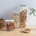 thumbnail image 1 of Contenedor Hermético para Alimentos Caja Transparente para Cereal | Tapa de Cierre Fácil para Cocina y Despensa | 1 Pieza | Contenedor Reutilizable a Prueba de Roturas | Opciones de Tamaño 2200ml, 1 of 6