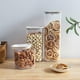 thumbnail image 1 of Contenedor hermético de almacenamiento de alimentos | Bote de cereal de plástico transparente con tapa Easy-Lock | Organizador de despensa de cocina | 2200 ml/1550 ml/750 ml | Reutilizable | Pieza, 1 of 7