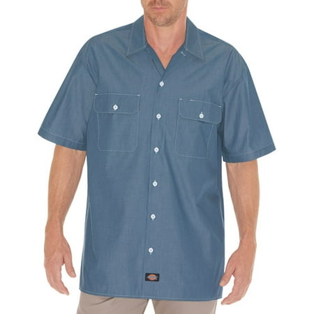 Dickies Big Men's Short Sleeve Chambray Shirt - Walmart.com