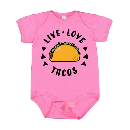 

Inktastic Live Love Tacos Gift Baby Boy or Baby Girl Bodysuit