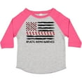 thumbnail image 3 of Inktastic Aplastic Anemia Awareness Red and White Ribbons and Flag Boys or Girls Toddler T-Shirt, 3 of 5