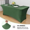 thumbnail image 2 of Mantel Obstal Stretch Spandex 180 x 75 x 75 cm, color verde negruzco, 2 of 8