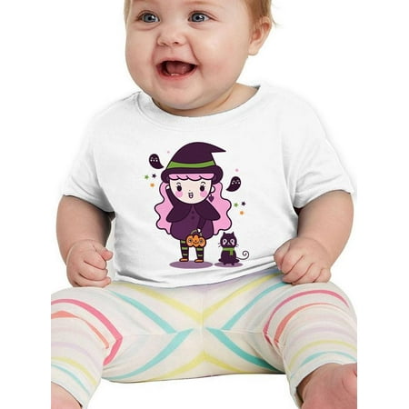 

Cute Witch Costume Girl. T-Shirt Infant -Image by Shutterstock 24 Months