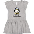 thumbnail image 3 of Inktastic Future Hockey Star Penguin Girls Toddler Dress, 3 of 5
