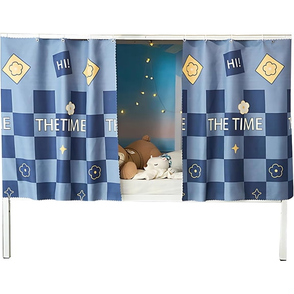 CAILDANL 2 Panels, Stars Galaxy Student Kids Bunk Bed Curtain Room Blackout Decorative Dorm Room Privacy Protection Canopy