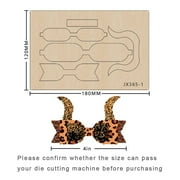 Bow Dies DIY Handmade Wood Cut Die Bowknot Making Decor Supplies Template Suitable For Common Die-Cutting Machines