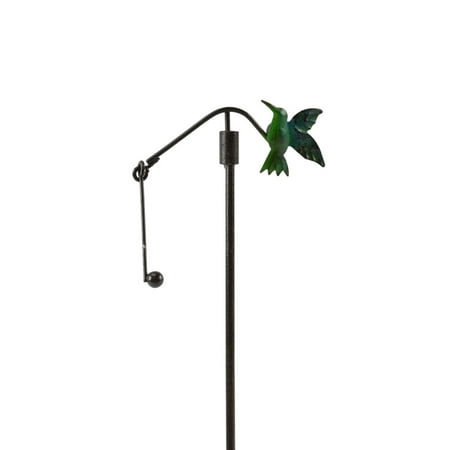 Hummingbird Metal - Hummingbird Fairy Garden Wind Spinner Stake Outdoor Dollhouse Landscape Accessory