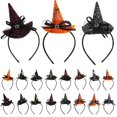 thumbnail image 2 of Sombrero de bruja de calabaza de Halloween, diadema de calavera para Festival de fantasmas de telaraña, accesorios de rendimiento para fiesta de vacaciones, Tiara, accesorios para el cabello Fivean unisex, 2 of 2