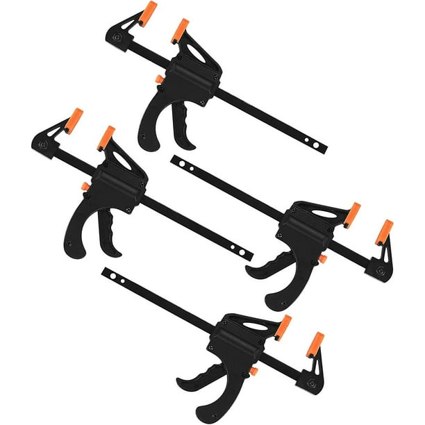 Abrazaderas de agarre rápido, abrazaderas de liberación rápida, abrazaderas de madera, abrazaderas de barra de trinquete, abrazaderas de carpintería para trabajo manual, artesanía