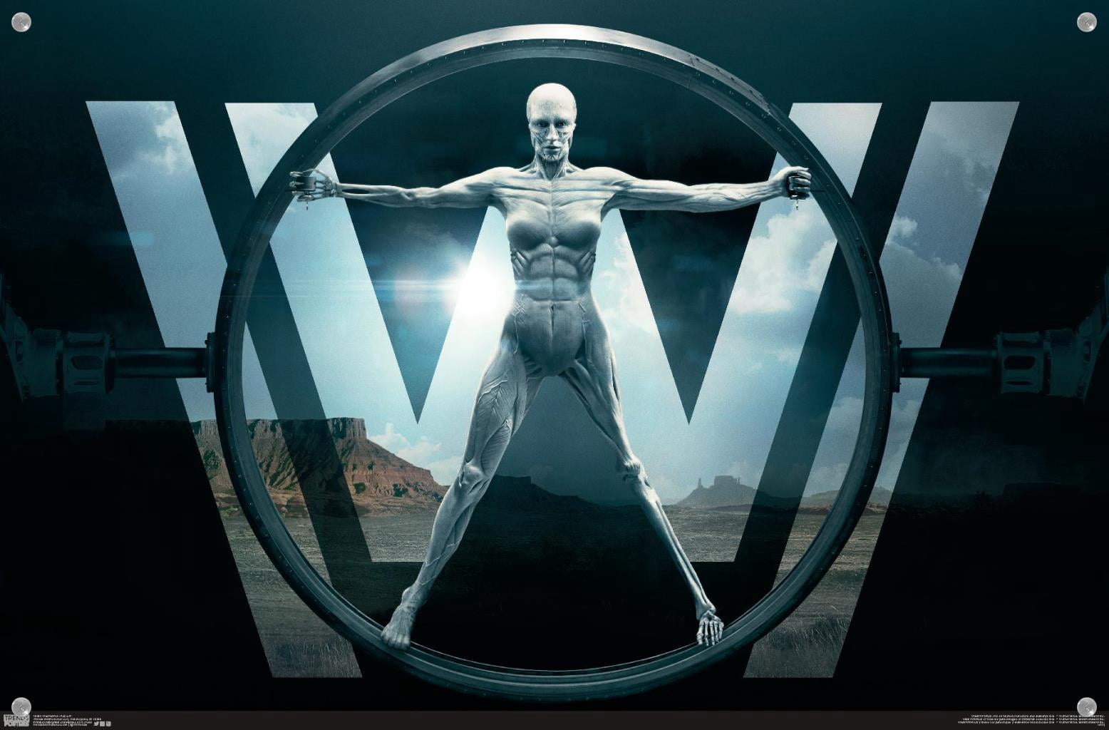 Westworld - Key Art Wall Poster with Pushpins, 14.725" x 22.375"