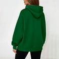thumbnail image 5 of WRKEKC Sweatshirts for Women Solid Color Hooded Zip Up Sweatshirt with Pockets and Lantern Sleeves Loose Fit Casual Fall Winter Outerwear, 5 of 5