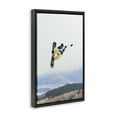thumbnail image 3 of Stupell Industries Modern Catching Air Snowboarder Black Floating Frame Canvas Art, 17 x 25, by Max Blakesberg Studios, 3 of 8