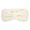 White, variant on Girls' Elastic Knitted Headbands Fleece Lined Hairbands Headwraps With Bows Fashion Hairband Winter Wear Accessories