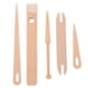 thumbnail image 2 of Herramientas Para Tejer, Juego De Palos De Telar Manual De Madera, Resistentes A Los Arañazos, 5 Piezas Para Principiantes Para Bricolaje, 2 of 7