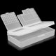 thumbnail image 3 of Organizador de tornillos, organizador de Hardware de diseño de bloqueo de PP fuerte, Rectangular, transparente, blanco, para componentes de herramientas de reparación, 3 of 8
