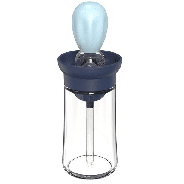 Oil Dispenser with Brush, 2 in 1 Oil Storage and Oil Measuring