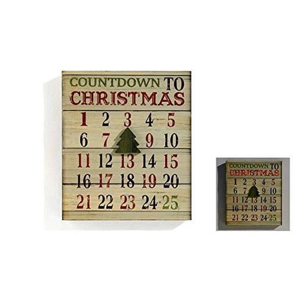 Giftcraft LED Lighted Words in Lights Advent Calendar Wall Decor