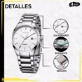 thumbnail image 3 of Reloj Curren Hombre Análogo Fechador Cuarzo Acero Ejecutivo, 3 of 8