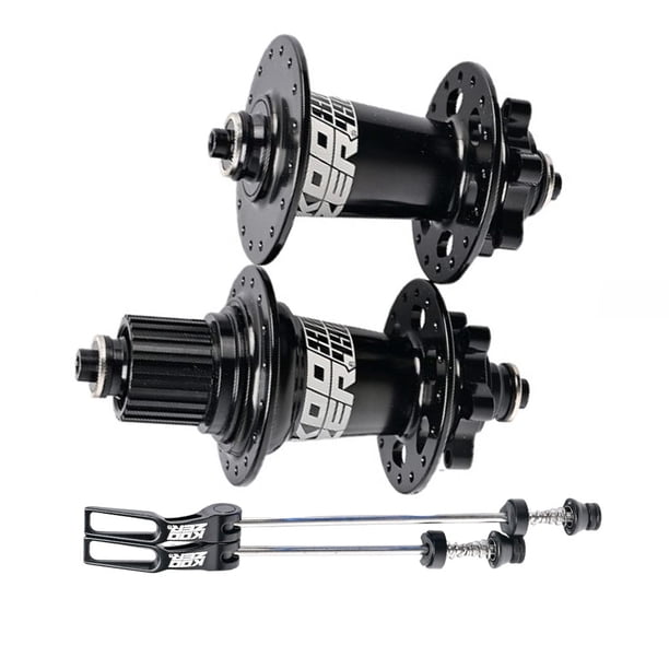 Advancent 1 Juego de cubo de bicicleta de montaña portátil 12 velocidades reemplazo 32 agujeros profesional elegante montar bicicletas cubos Ciclismo Negro