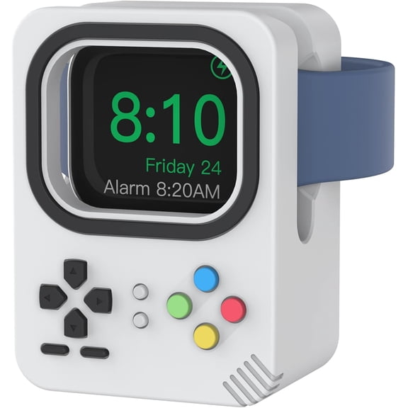 Charger Stand Compatible with Apple Watch Ultra 3 2 1, SE 3 2 1, Series 11 10 9 8 7 6 5 4 3 2 1 (49mm, 45mm, 44mm, 42mm, 41mm, 40mm, 38mm) Silicone Charging Holder Dock