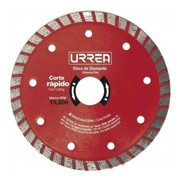 Disco De Diamante Uso Industrial Corte Turbo 9 Ddit9 Urrea Urrea DDIT9