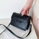 thumbnail image 5 of Bolso de hombro de piel sintética ajustable, elegante y con cierre a presión para un estilo elegante de oficina, color negro, talla única, 5 of 8