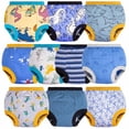 thumbnail image 1 of BIG ELEPHANT Pantalones de Entrenamiento para Ir Al Baño para Bebés Niños, Paquete de 10, 100% Algodón, 12-24 Meses, 1 of 14