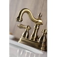 thumbnail image 4 of Kingston Brass KB1603AL Heritage 4 in. Centerset Bathroom Faucet, Antique Brass, 4 of 5