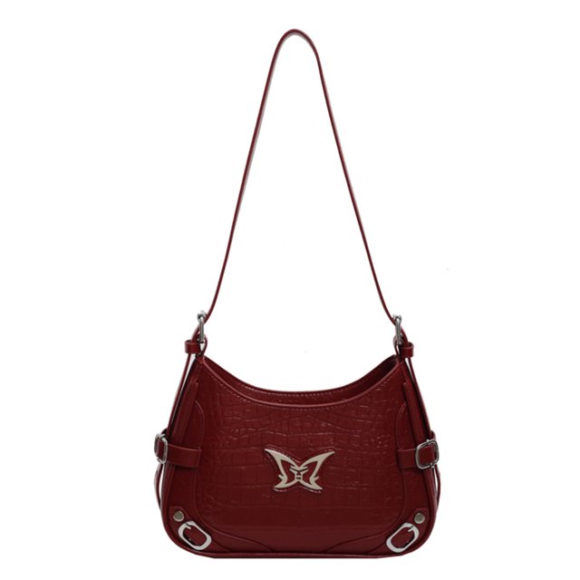 Bolso Hobo Y2K Bandolera Mariposa para Mujer Cuero PU Viajes Fiesta