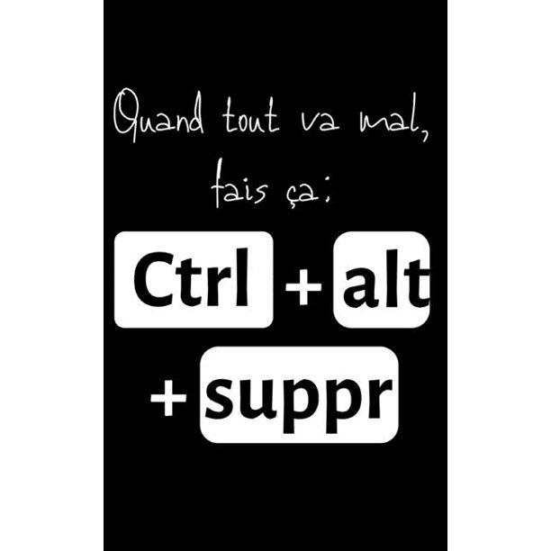Ctrl Alt Suppr Petit Carnet De Notes Ligne Cahier Format De Poche Petit A5