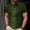 #Green, variant on DPTALR Men's Casual Printed Shirt,Short Sleeve,Classic Collar,Brown,XL