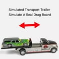 thumbnail image 3 of 1: 64 Scale Container Trailer Cars Alloy Toy Diecast Models Wheel Pull Back Flatbed Transport Vehicles for Boys Educational Toys 503-2 Red, 3 of 6