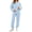 Light Blue, variant on Womens Sweatsuits Plaid Printed Crewneck Sweatshirt Sports Jogger Pants Sets Loose Fit Casual Fall Outfits (XL, Light Blue)