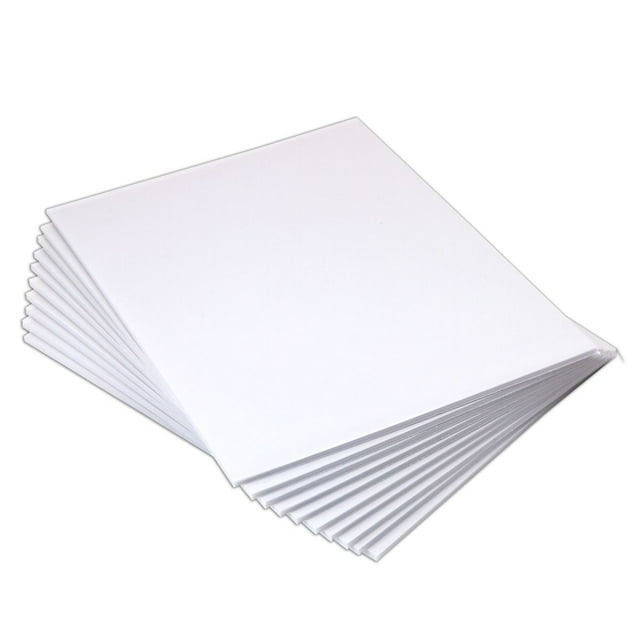 USI ProMount HeatActivated Foam Board, 81/2"x11", White, Box of 10