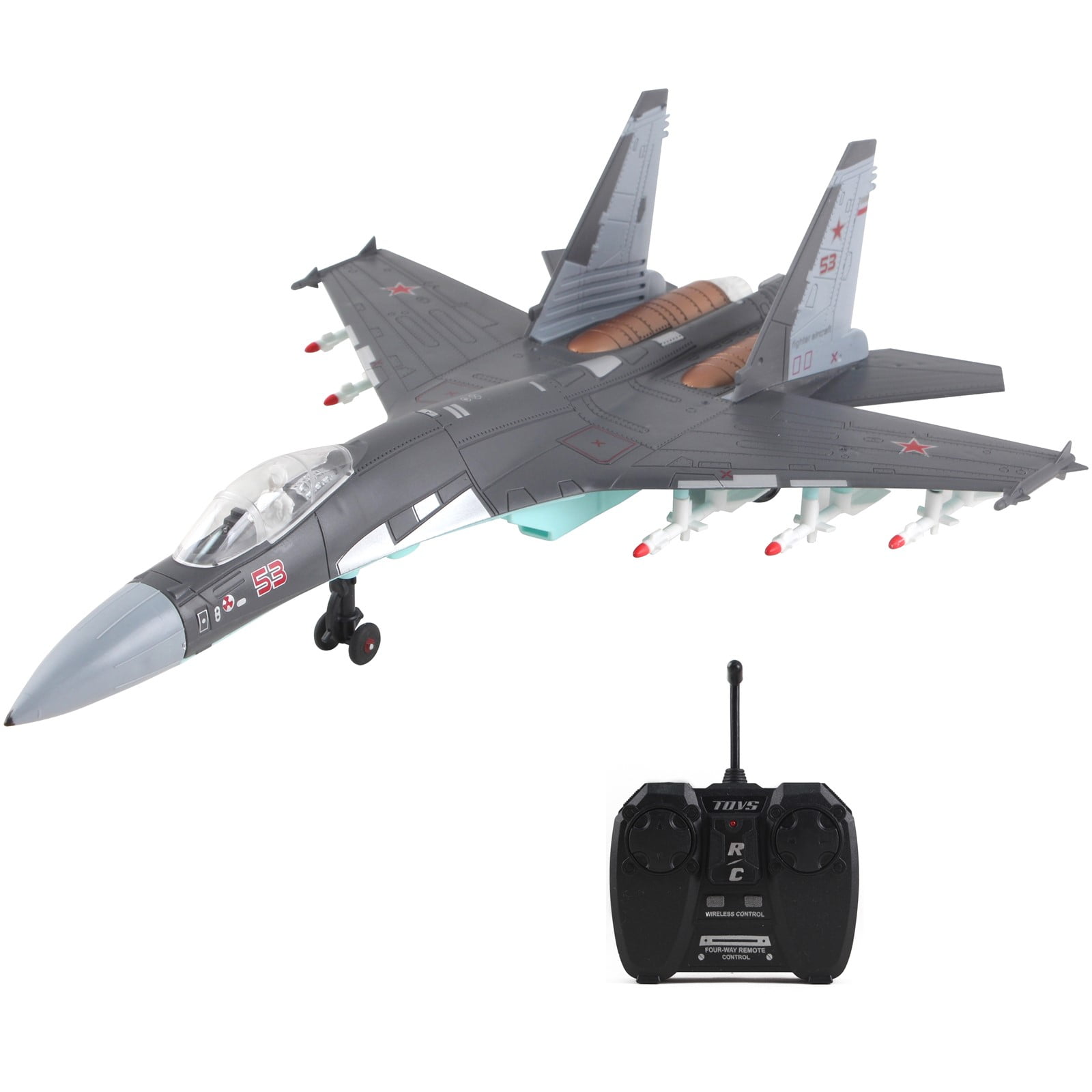 Military Fighter Aircraft DIY Assembly Children Fun Christmas Toy Free Shipping