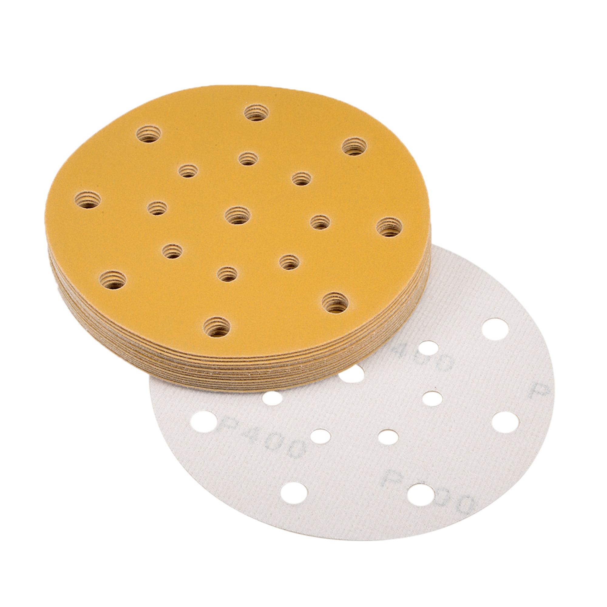 6inch Sanding Discs, 400Grits 17Holes Hook and Loop Wet Dry