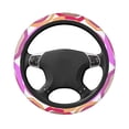 thumbnail image 4 of YFYANG Universal Elastic Retro Abstract Circle Pattern Car Steering Wheel Cover, Non-Slip Sweat Absorbent, 4 of 8
