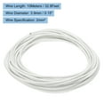 thumbnail image 2 of 10 Meter/32.8ft 14AWG High Temp Wire, Flexible Mica Cable, Insulated High Temperature Braided Wire White, 2 of 5