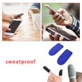 thumbnail image 4 of Anti-Sweat Finger Cots Mobile Game Touch Screen Finger Covers Fiber Breathable Wrapping Fingers Game Artifact, 4 of 9
