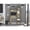 Light Oak, variant on Gray Main Color Desk - Five Cubbies and Shelves - School Study Space - High - quality and Long - term