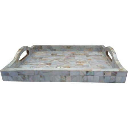 India Meets India Handicraft Seashell Serving Tray Serving Platter, Best Gifting, Made By Awarded Indian Artisan